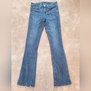 American Eagle mid-rise Skinny Kick Jeans, size 6 X-Long